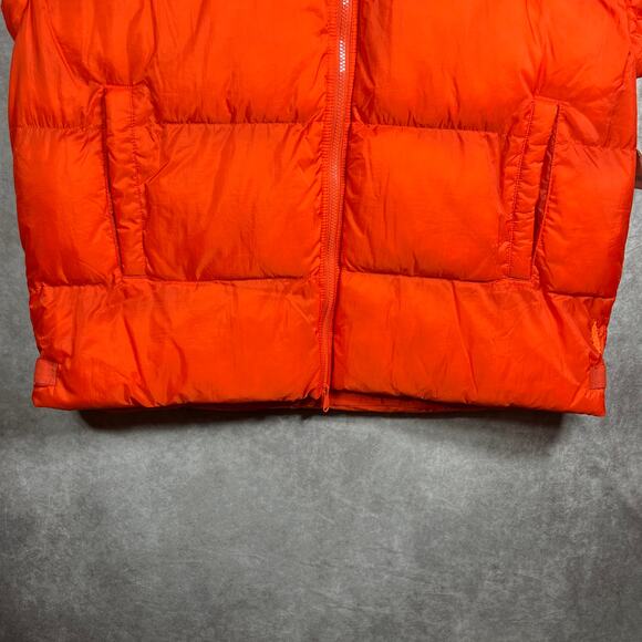 Free People Movement In‎ A Bubble Puffer Vest Large Flame Red Oversized Zip NEW - Picture 3 of 10